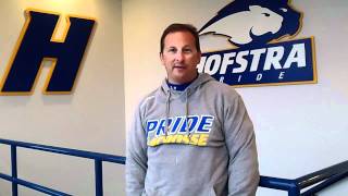 MLAX Hofstra Mens Lacrosse Coach Seth Tierney on the 2012 Start of Preseason Practice 12312 [upl. by Neerak]