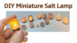 DIY Dollhouse Lamp Miniature Salt Lamp [upl. by Nassi542]