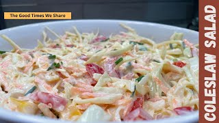 How to make COLESLAW SALAD at HOME [upl. by Schmidt]