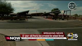 Peoria police 12yearold threatens school shooting on social media [upl. by Hermia]