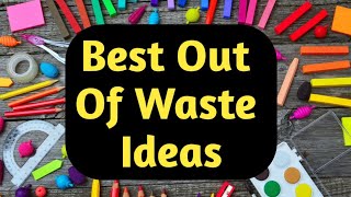 4 Best out of waste craft ideasDIY Best Craft IdeaBest reuse ideadiy art and craft [upl. by Relyt216]