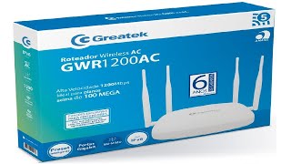 Como Configurar Roteador Greatek GWR1200AC [upl. by Yatnoj]