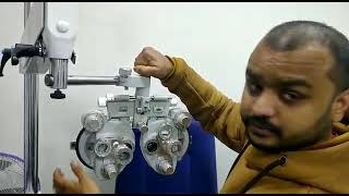 How to operate manual Phoropter part 2 [upl. by Illac638]