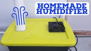 How to Build a Homemade Humidifier Using Ultrasonic Misters  fogger [upl. by Elime]