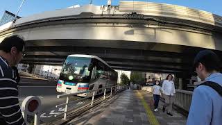 Walk along Tokyo Metro Hanzomon Line from Kudanshita Sta to Jinbocho Sta九段下駅から神保町駅まで散歩 [upl. by Benton414]