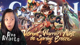 Version 44 quotVibrant Harriers Aloft in Spring Breezequot Trailer  Genshin Impact REACTION [upl. by Lennon]