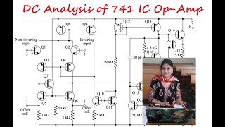 The DC Analysis of 741 IC OpAmp Bias Circuit Part1 [upl. by Delfeena]