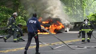 Homeless camps cleared near the White House and a car catches fire on the Parkway [upl. by Binnie]