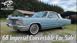 68 Imperial Convertible For Sale 20 Feet Of PURE Luxury [upl. by Aaren]