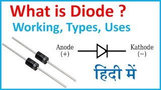 What is Diode in Hindi  Diode Working Types and Uses [upl. by Aihsile]