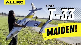 HSDJets 120mm T33 Maiden Flight almost disaster [upl. by Yendor]