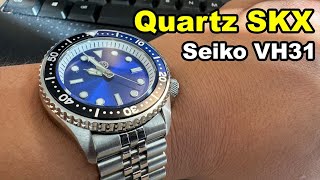 Quartz SKX  Seiko VH31  Miyota 2115 in NH35 case [upl. by Eduj]