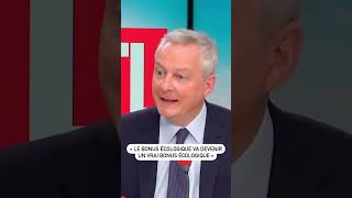 Bruno Le Maire  quotLe bonus écologique va devenir un vrai bonus écologiquequot [upl. by Anirroc]