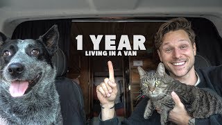 Living In A Van Full Time 1 Year Review  Part 1  Fall and Winter [upl. by Arata]