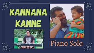 Kannana Kanne Piano Solo  Viswasam  Ajith Kumar  DImman  Sudheesh [upl. by Kirstin]