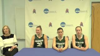 Babson Womens Basketball NCAA Press Conference 3417 [upl. by Leonie334]