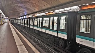 Métro de Paris ligne 4  Matériel MP89 Ratp  Porte dOrléansMairie de Montrouge [upl. by Nnewg349]