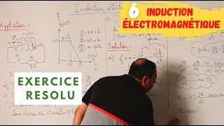 Induction Electromagnétique 6 Exercice dapplication [upl. by Einal]