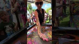 Body Marbling Paint Dip 53 by Black Light Visuals [upl. by Belda]