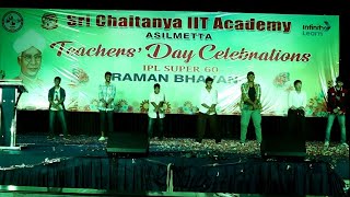 Sri Chaitanya College Teachers Day Celebrations Dance Performance RAMAN BHAVAN Mashup3💃❤️‍🔥 [upl. by Lekcar]