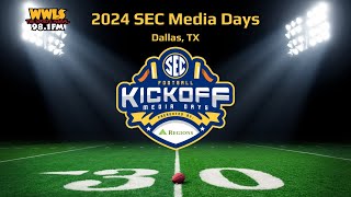 LIVE Stream SEC Media Days  THU Final Day 11a2p [upl. by Yelruc848]