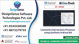 Map network intersection cleanup in BricsCAD using GeoTools Topology tool [upl. by Aitas]