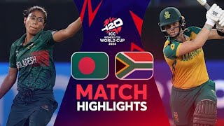 BAN W VS SA W Highlights 2024  Bangladesh Women VS South Africa Women T20 world cup 2024 highlights [upl. by Donelson]