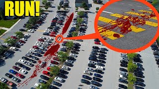 if you ever see a Trail of Blood in this Parking Lot Dont PARK your car Its a Trap [upl. by Ah]