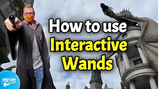 How to Use Interactive Wands at Universal  Wizarding World of Harry Potter [upl. by Thia]