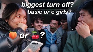 asking high school boys questions girls are TOO AFRAID to ask SENIORS [upl. by Atinuhs]