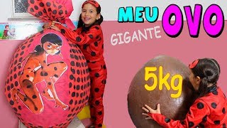 ABRINDO OVO GIGANTE DA LADYBUG DE 5Kg COM SURPRESAS [upl. by Cacilie]