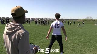 De La Salle 2025 QB Sante Gasperoni highlights from Red Zone Elite Chicago [upl. by Chuipek]