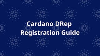 Cardano DRep Registration Guide  Hướng dẫn đăng ký DRep trên Cardano Gov Tool [upl. by Ahter666]