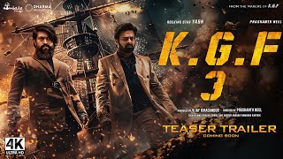 KGF Chapter 3  Hindi Trailer 2024  Rocking Star Yash Prabhas  Hombale Films [upl. by Eillam]