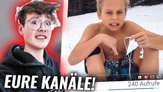 Ich reagiere auf ZUSCHAUER KANÄLE cringe [upl. by Trinee]