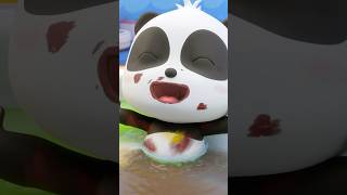 Bebê panda toma banho shorts youtubeshorts BabyBus [upl. by Grishilda826]