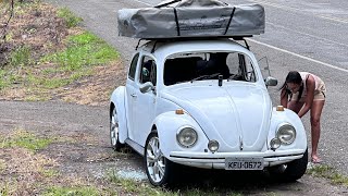 Susto Pedra no párabrisa do fusca na viagem BR 101 900 km em 1 dia [upl. by Phemia222]