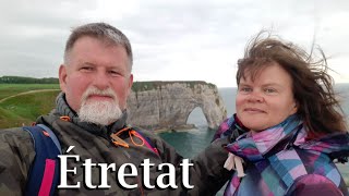 Eerste vlog van onze camperreis door Frankrijk De spectaculaire krijtrotsen van Étretat reisvlog [upl. by Houghton]