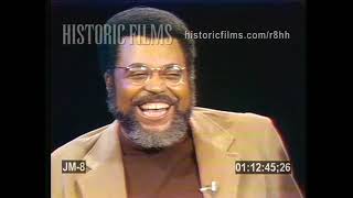 James Earl Jones Interviews Comedians Slappy White and Scoey Mitchell  1973 [upl. by Oriole]