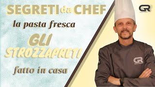 Pasta fresca Gli strozzapreti marchigiani fatti in casa [upl. by Lovmilla]