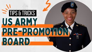 Army PrePromotion board Tips [upl. by Marget674]