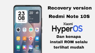 No PC HyperOS installation tutorial ROSEMARY  NOTE 10S  M5S [upl. by Antoni]