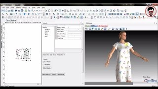 Optitex 3D Dress fit [upl. by Himelman]