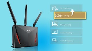 ► Asus AC2900 dualband WiFi router RTAC86U Unboxing 4KUHD [upl. by Yordan588]