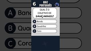 📘 QUIZ DE PORTUGUÊS Nº 6  COLETIVO SINÔNIMO ANTÔNIMO E SUPERLATIVO shorts concurso português [upl. by Hanzelin]