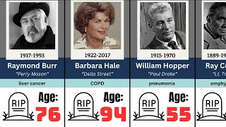 Perry Mason 19571966 Actors Who Sadly Passed Away [upl. by Ahtelahs]