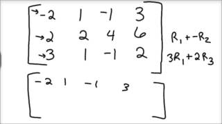 Elementary Row Operations Row Echelon Form [upl. by Cagle]