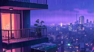 Chill out lofi music 🍀 lofi hip hop mix makes you feel positive  Rainy Lofi vibes for a calm night [upl. by Sirromed]