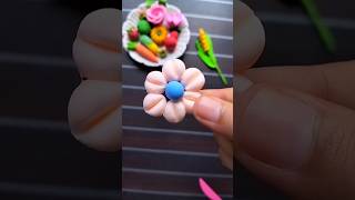 Clay flower Polymer clay flower Super clay flower Air dry clay flower shorts trending foryou [upl. by Oihsoy409]