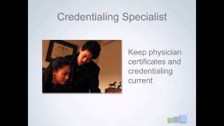 Credentialing Specialist Role amp Responsibilities [upl. by Iclehc134]